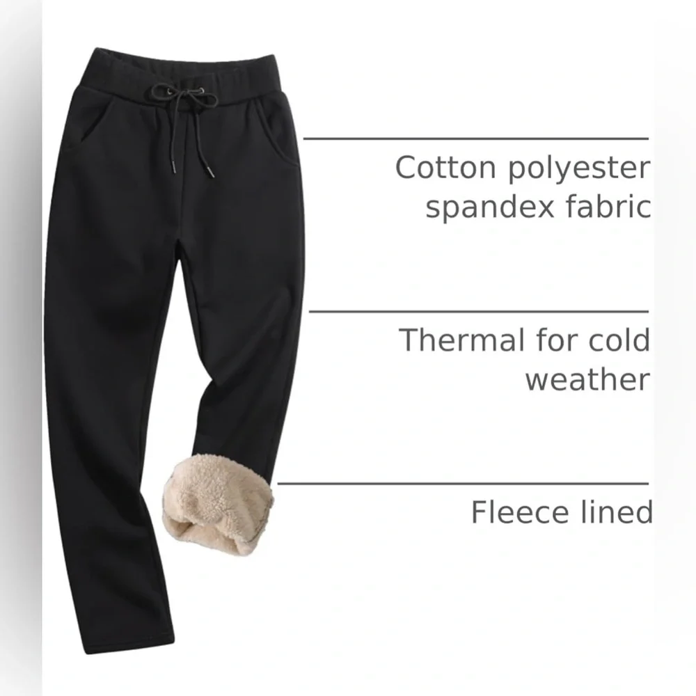 Flygo Outdoor Winter Heated Cotton Pants Size XL Black NWT Super Warm Thermal A